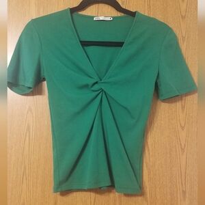Zara Green Top Size Medium